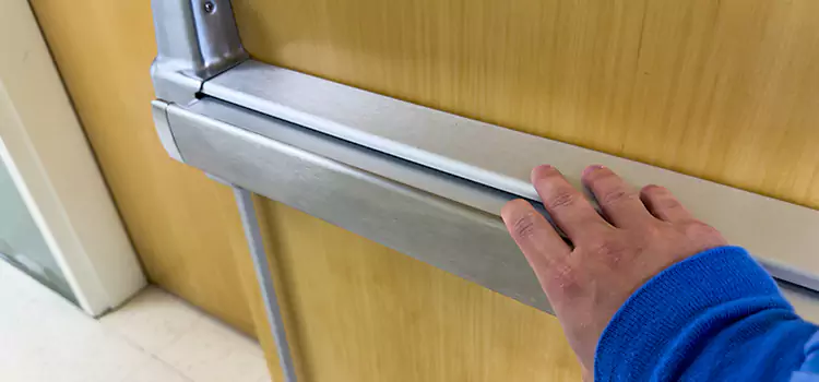 Installing a Push Bar on a Door Graham